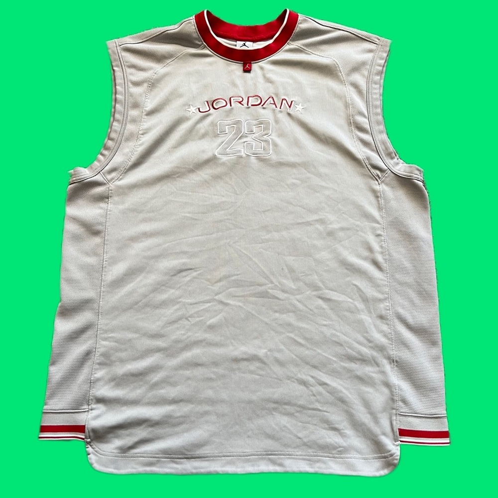 Vintage Nike Air Jordon Embroidered Tank Top Jersey